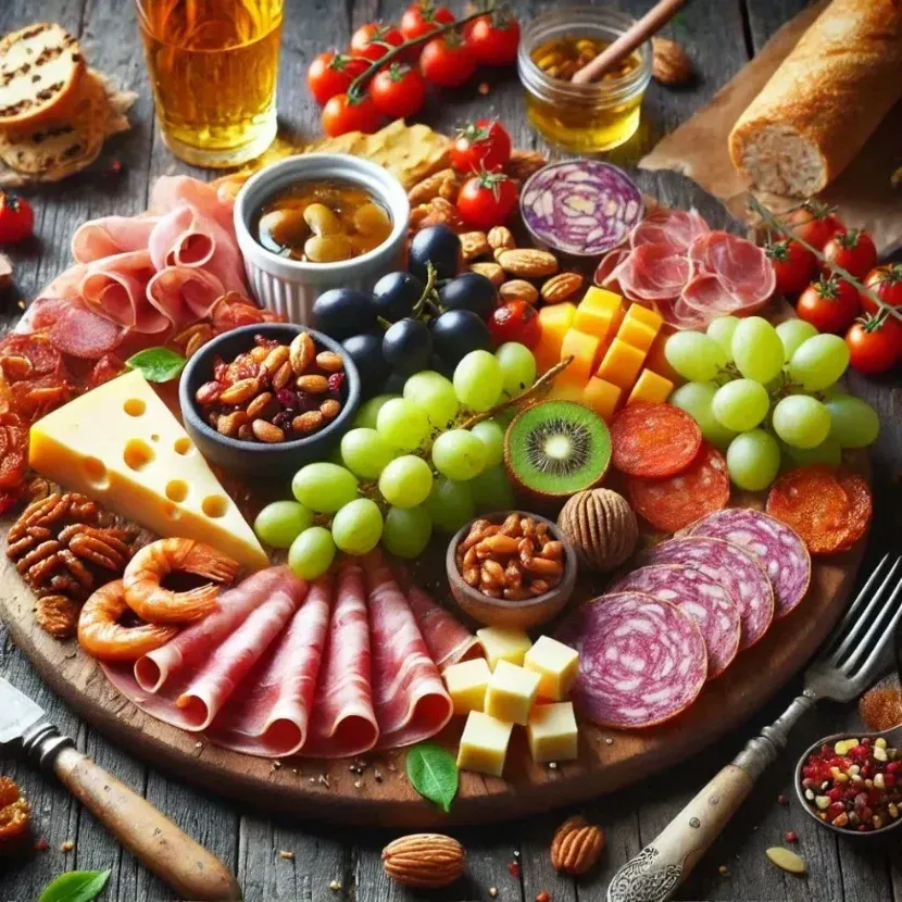 Festival grazing spread served on the go